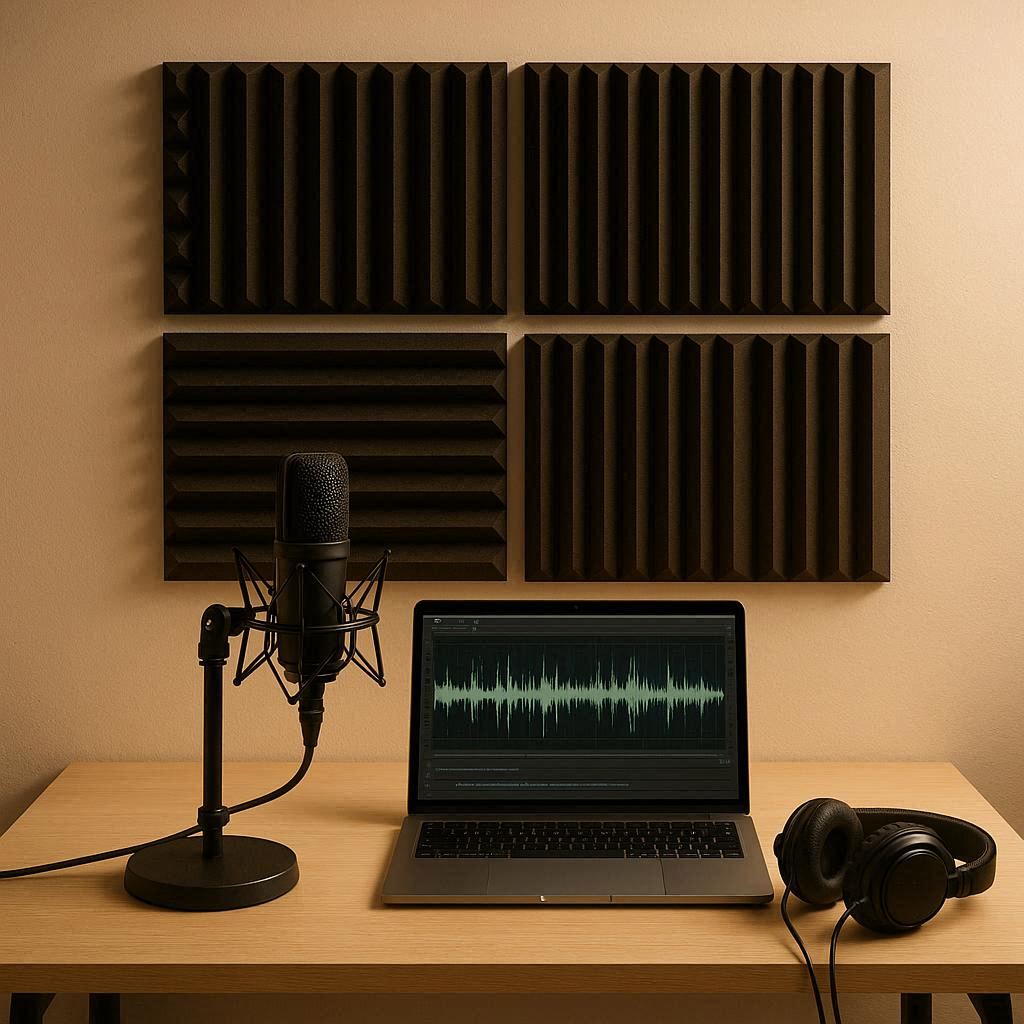 Minimalist home studio audiobooks recording