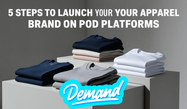 5 Steps To Launch Your Apparel Brand On POD Platforms