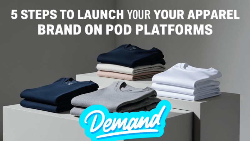 5 Steps To Launch Your Apparel Brand On POD Platforms